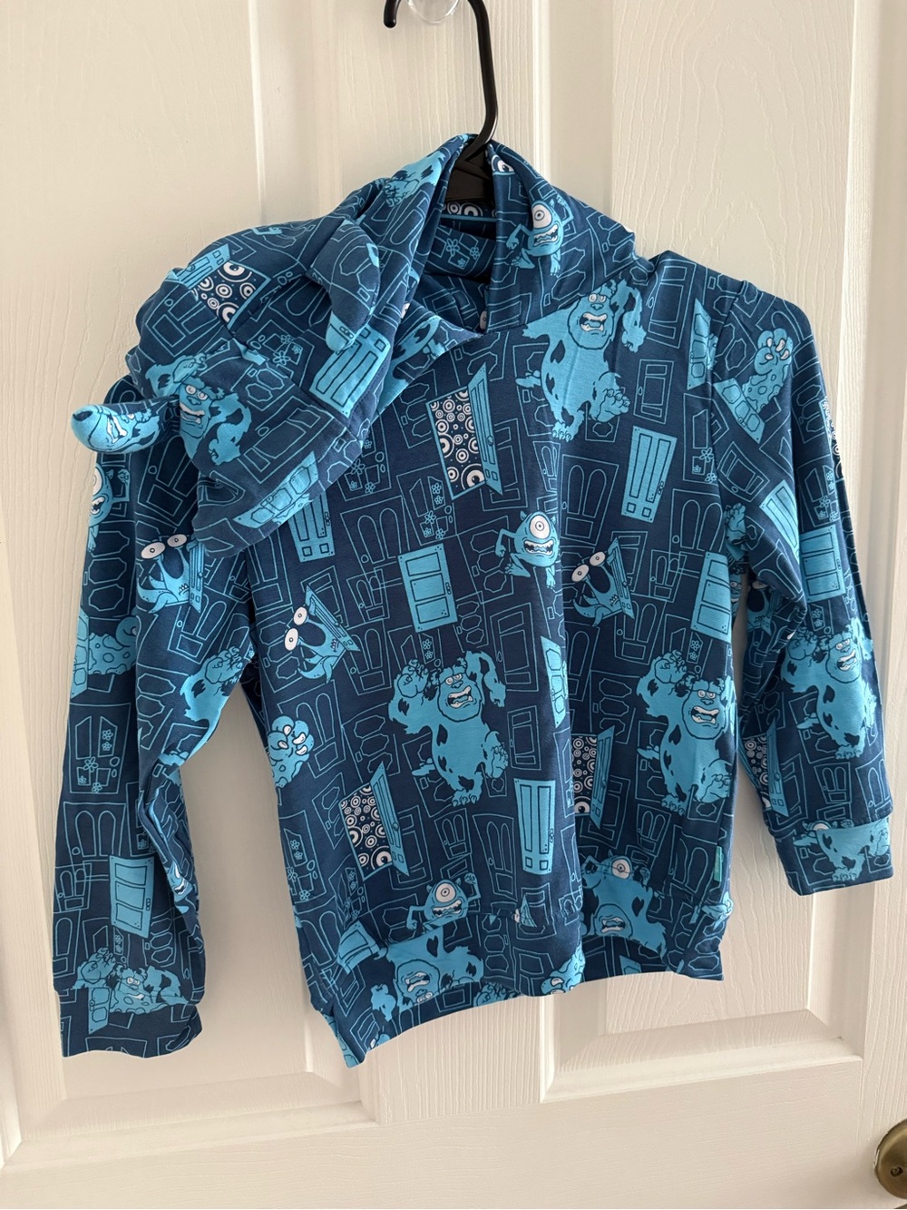 Posh Peanut Monsters Inc. Blue Character Hoodie